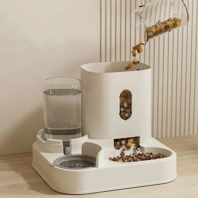 Comedouro Automático para Cães e Gatos com Bebedouro – Dispenser de Ração e Água com Grande Capacidade